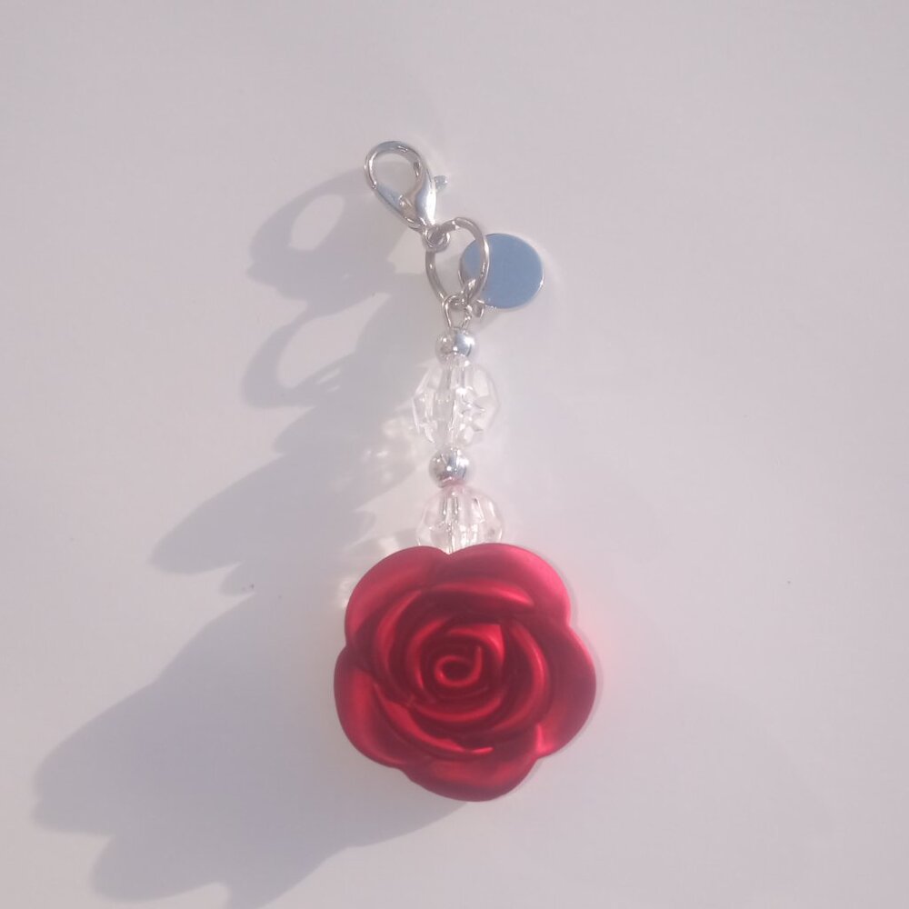 Red Flower Charm